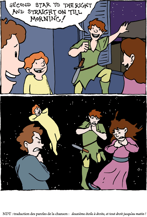 la fin du voyage de Peter Pan