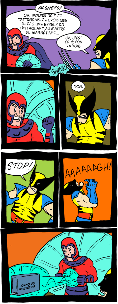 Wolverine vs Magnéto