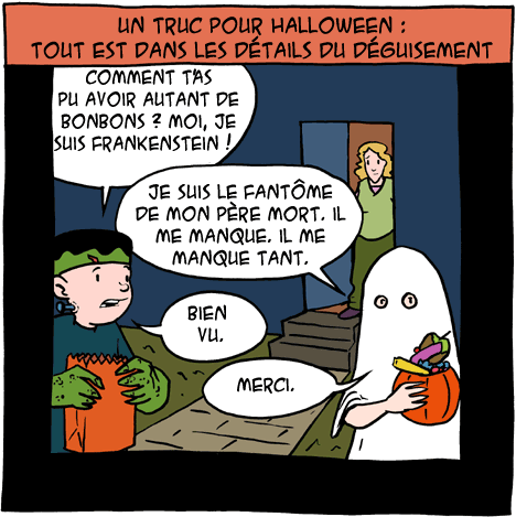 le bon costume d'Halloween