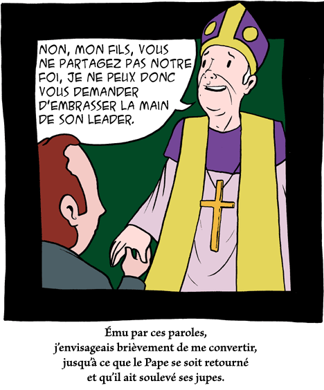 embrasser la main du Pape