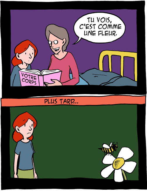 les fleurs et les abeilles