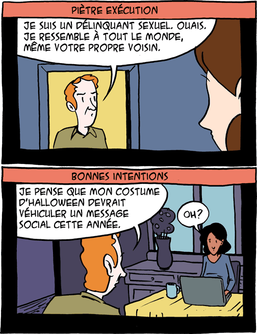 costume d'Halloween et message social