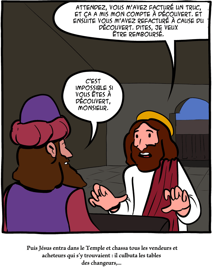 Jésus et les banquiers du Temple